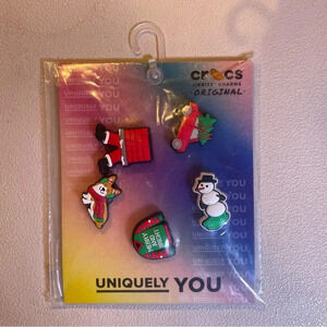 Uniquely You Crocs Christmas Holiday Mix 5 Pack Jibbitz NWT